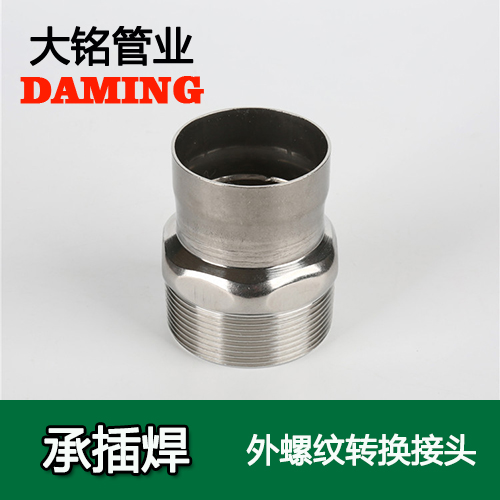 DN40*1-1/2 承插焊接式香蕉视频污下载外螺纹转换接头（304 316L）